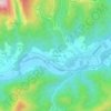 Mappa topografica Borie Basse, altitudine, rilievo