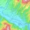 Mappa topografica Ghivizzano, altitudine, rilievo