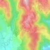 Mappa topografica Rabiat, altitudine, rilievo