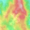 Mappa topografica La Garde, altitudine, rilievo