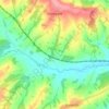 Mappa topografica Barehurst, altitudine, rilievo
