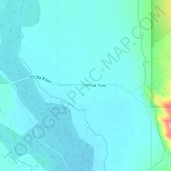 Mappa topografica Poleta, altitudine, rilievo
