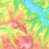 Mappa topografica Laurent, altitudine, rilievo