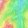 Mappa topografica La Flachère, altitudine, rilievo