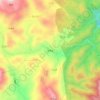 Mappa topografica 将军庙, altitudine, rilievo