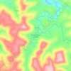 Mappa topografica Capela Floresta Caçador, altitudine, rilievo