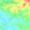 Mappa topografica La Preuille, altitudine, rilievo