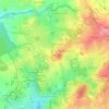 Mappa topografica Les Gorces, altitudine, rilievo