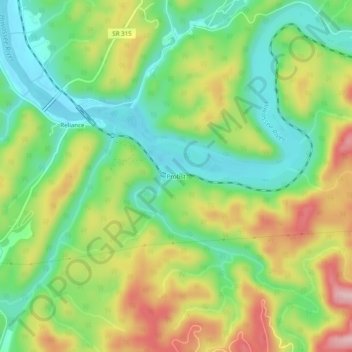 Mappa topografica Probst, altitudine, rilievo
