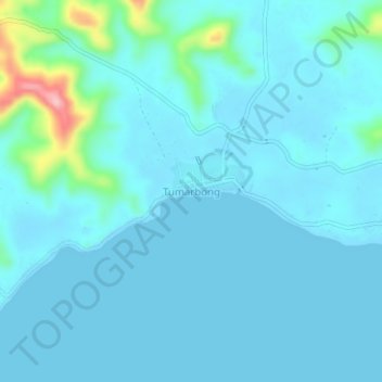 Mappa topografica Tumarbong, altitudine, rilievo