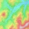 Mappa topografica Les Allagoutes, altitudine, rilievo