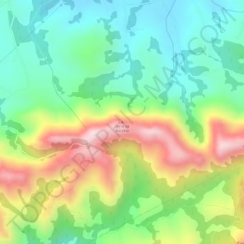 Mappa topografica Serra da Bocaina, altitudine, rilievo