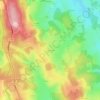 Mappa topografica Le Rouveyret, altitudine, rilievo
