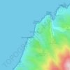 Mappa topografica Cañón de Labetxu, altitudine, rilievo