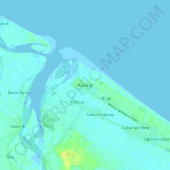 Mappa topografica Abulug, altitudine, rilievo