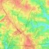 Mappa topografica Biltmore, altitudine, rilievo