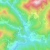 Mappa topografica Le Gasquet, altitudine, rilievo