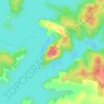 Mappa topografica Granadilla, altitudine, rilievo