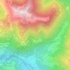 Mappa topografica Alpe Corina, altitudine, rilievo