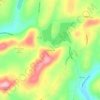 Mappa topografica Lake Winola, altitudine, rilievo