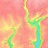 Mappa topografica Touvent, altitudine, rilievo