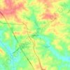 Mappa topografica Jefferson, altitudine, rilievo
