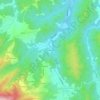 Mappa topografica Pian di Barca, altitudine, rilievo