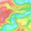 Mappa topografica Buchenau, altitudine, rilievo