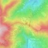 Mappa topografica Passo della Cisa, altitudine, rilievo