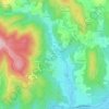 Mappa topografica Lamalou Le Vieux, altitudine, rilievo