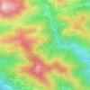 Mappa topografica La Roche, altitudine, rilievo