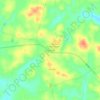 Mappa topografica Harleton, altitudine, rilievo