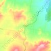 Mappa topografica Tingoora, altitudine, rilievo