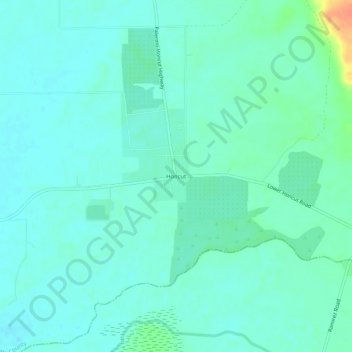 Mappa topografica Honcut, altitudine, rilievo