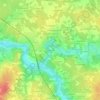 Mappa topografica Sanguèze, altitudine, rilievo