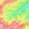 Mappa topografica Coursier, altitudine, rilievo