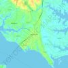 Mappa topografica White Stone, altitudine, rilievo