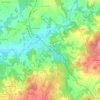 Mappa topografica La Roche, altitudine, rilievo