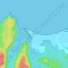 Mappa topografica Arusí, altitudine, rilievo