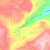 Mappa topografica Van Hornesville, altitudine, rilievo