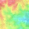 Mappa topografica Sérezat, altitudine, rilievo