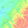 Mappa topografica Butong, altitudine, rilievo