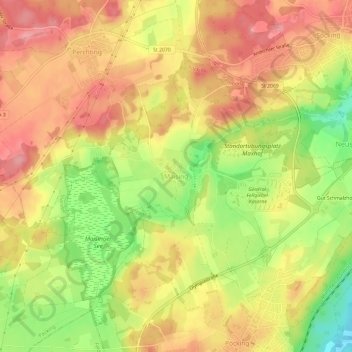 Mappa topografica Maising, altitudine, rilievo