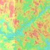 Mappa topografica Bissett Island, altitudine, rilievo