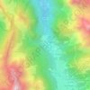 Mappa topografica La Croix, altitudine, rilievo