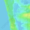 Mappa topografica Marais Moizon, altitudine, rilievo