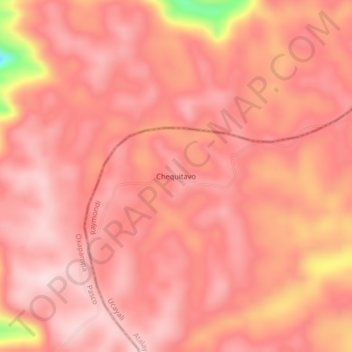 Mappa topografica Chequitavo, altitudine, rilievo