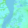 Mappa topografica Puerto Bolívar, altitudine, rilievo