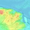 Mappa topografica Butte des Moulins, altitudine, rilievo