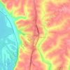 Mappa topografica Sandy Hook, altitudine, rilievo